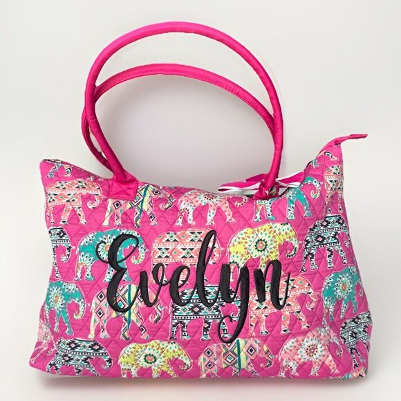 SazyBee large tote shoulder bag Personalized Name Evelyn - Picture 2 of 12